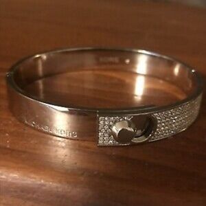 Michael Kors Silver Hinged Bangle